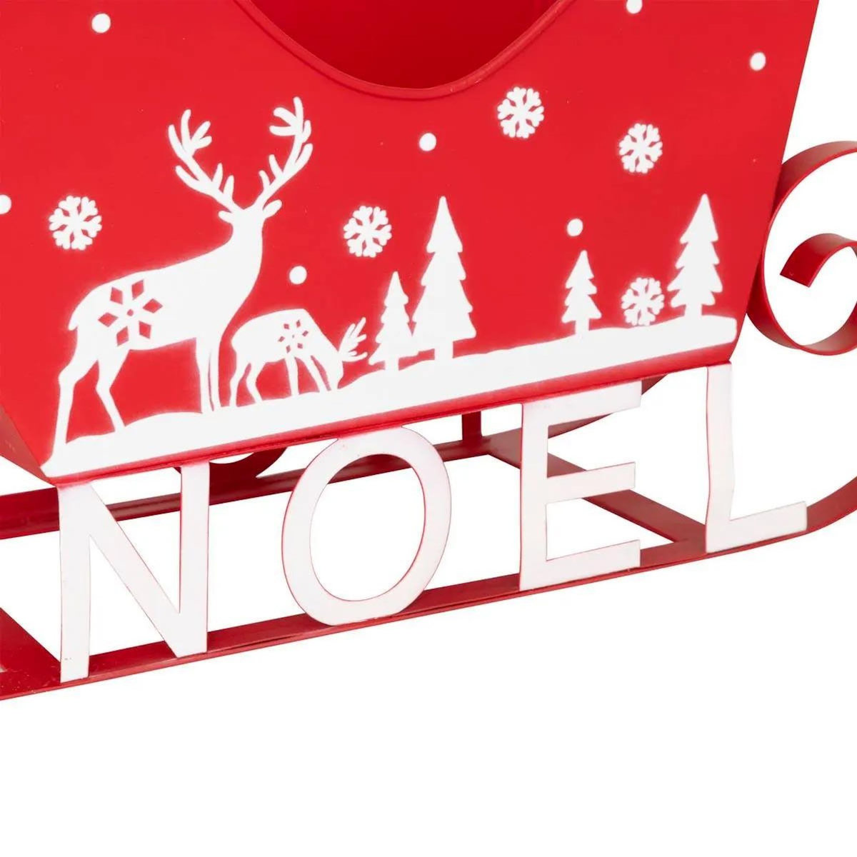 ATMOSPHERA Décoration de Noël  Traineau  35cm Rouge