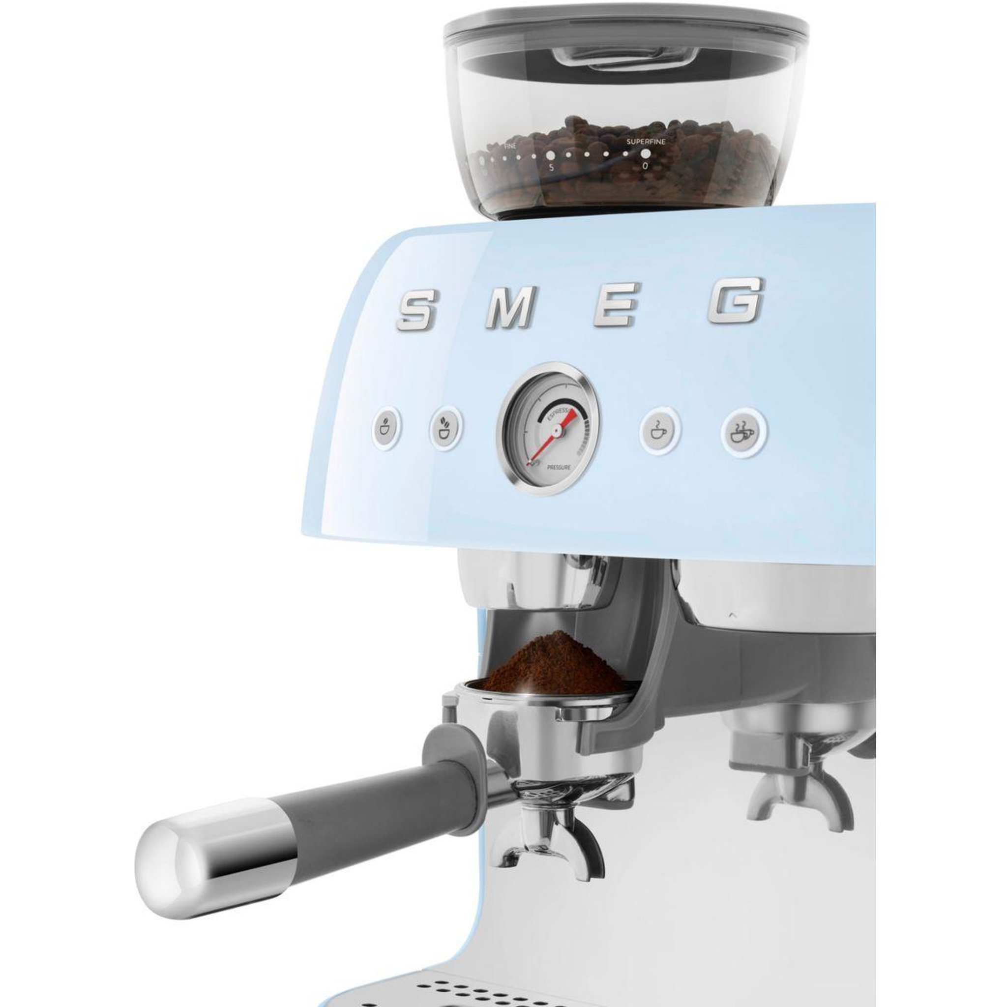 Voir la diapositive 5 : SMEG Expresso broyeur egf03pbeu