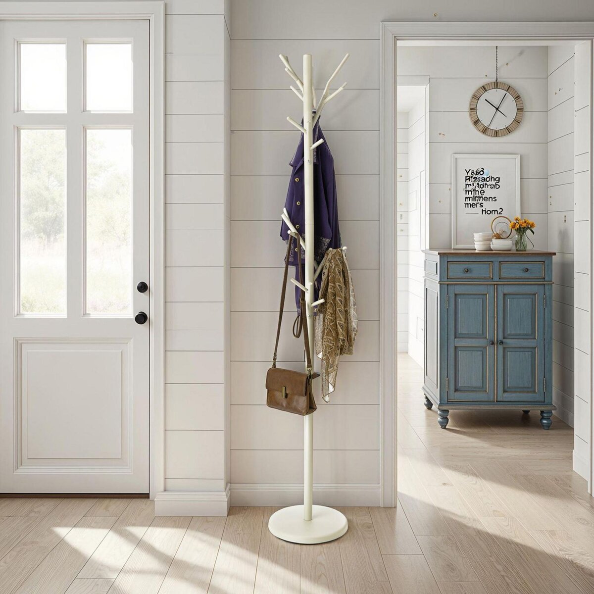 IDIMEX Porte-manteaux ZENO, en métal laqué