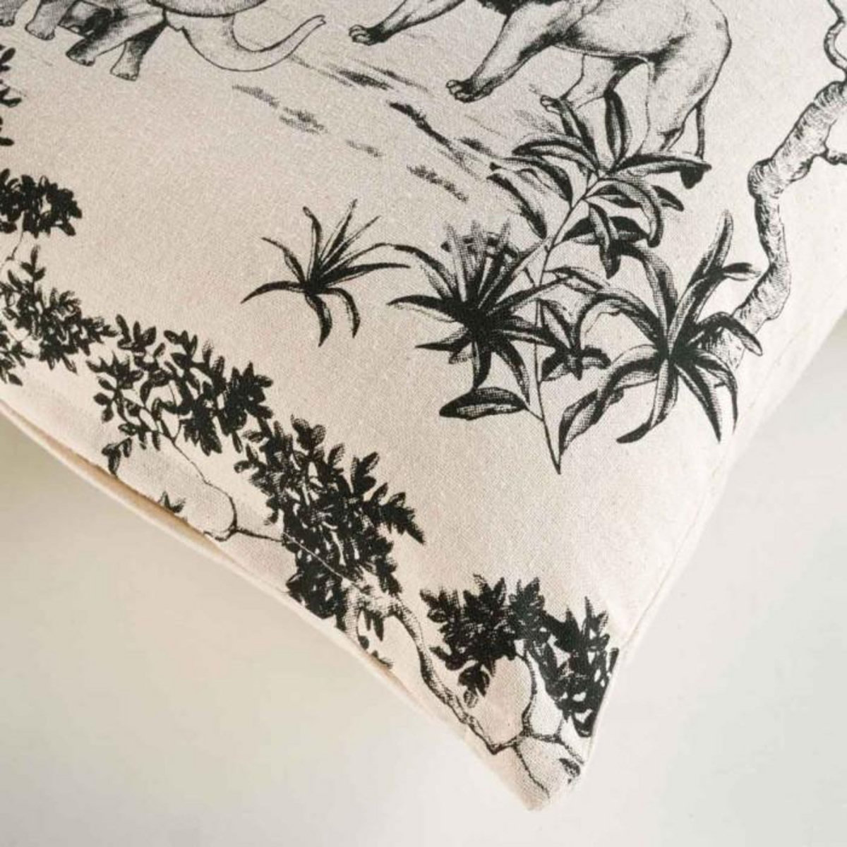 Paris Prix Housse de Coussin Déco  Zambie  40x40cm Naturel