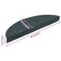 Voir la diapositive 6 : VIDAXL Tapis autoadhesifs de marches 10 pcs Vert 56x17x3 cm Aiguillete
