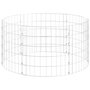 Voir la diapositive 2 : VIDAXL Poteau a gabion circulaire Acier galvanise Ø100x50 cm
