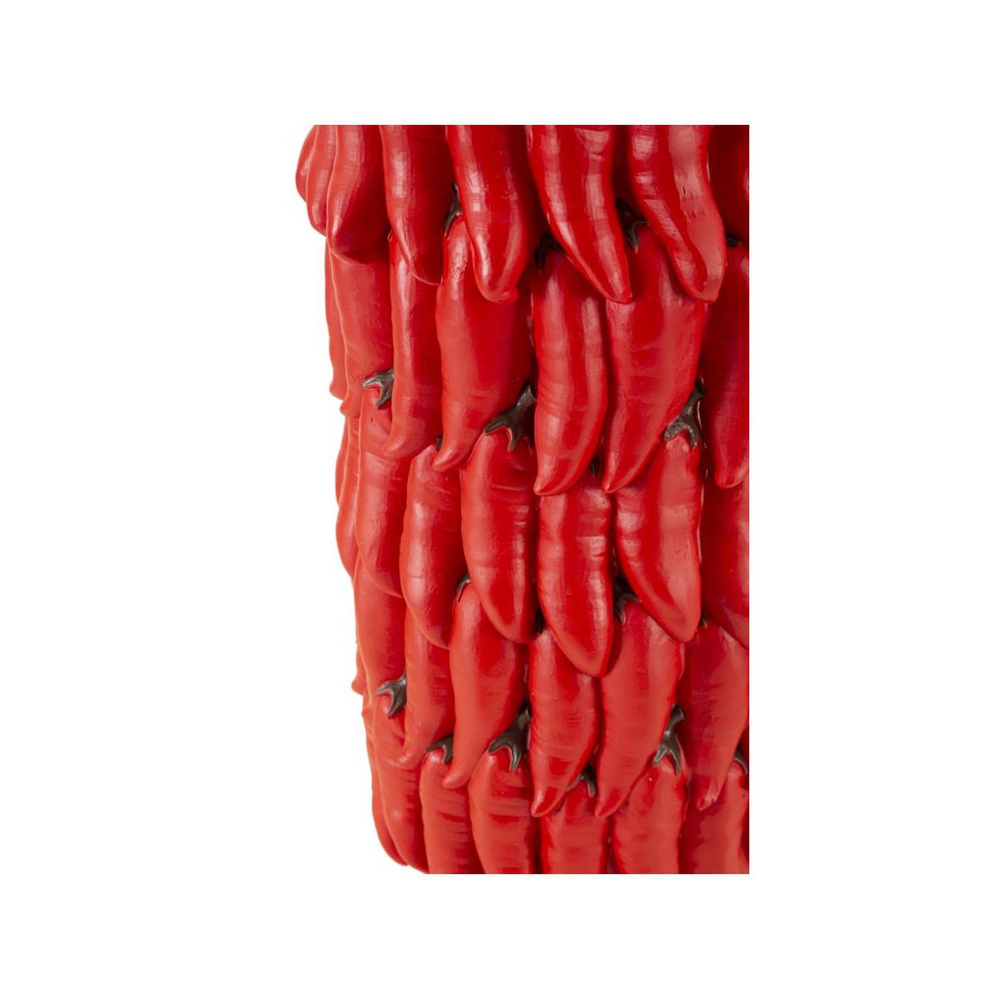 Voir la diapositive 4 : Paris Prix Vase déco piments  chili  34cm rouge