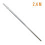 Voir la diapositive 4 : LINXOR Manche télescopique de 1.33 m à 2.40 m en aluminium pour épuisette, balai, brosse etc...