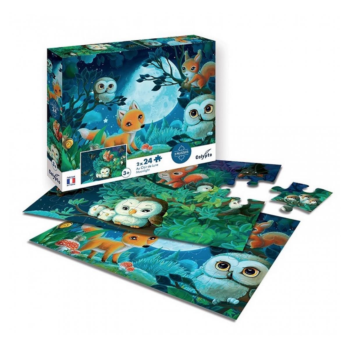 Sentosphere Puzzle 2 x 24p Au clair de la lune