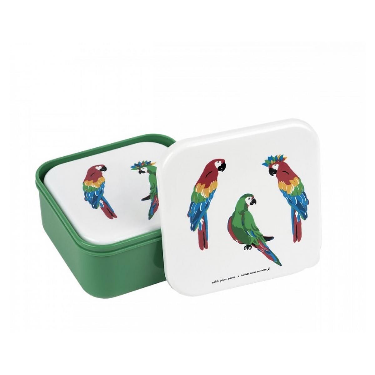 Petit Jour Set de 3 lunch box Les perroquets
