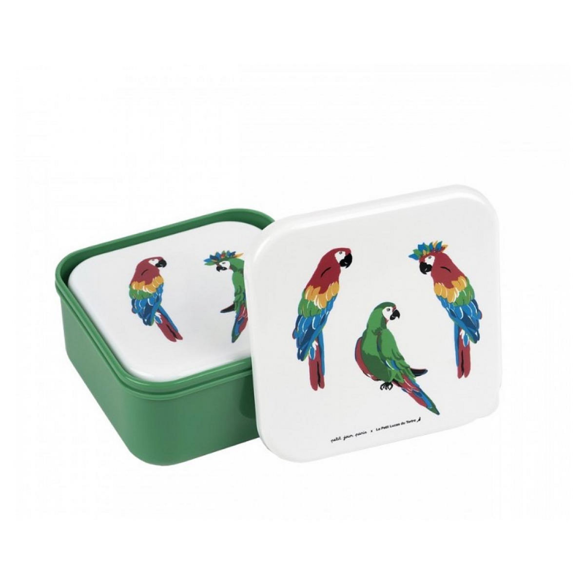 Petit Jour Set de 3 lunch box Les perroquets
