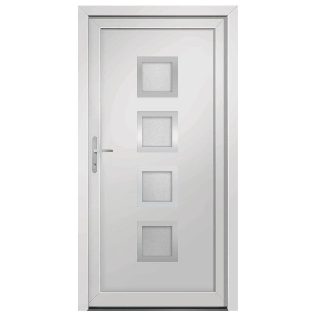VIDAXL Porte d'entree Blanc 108x208 cm PVC
