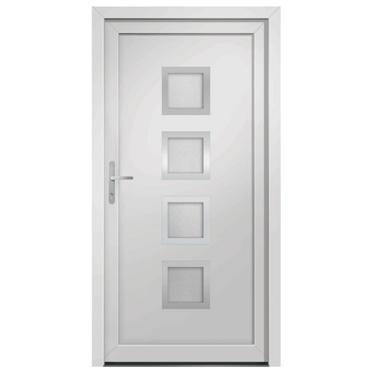 VIDAXL Porte d'entree Blanc 108x208 cm PVC