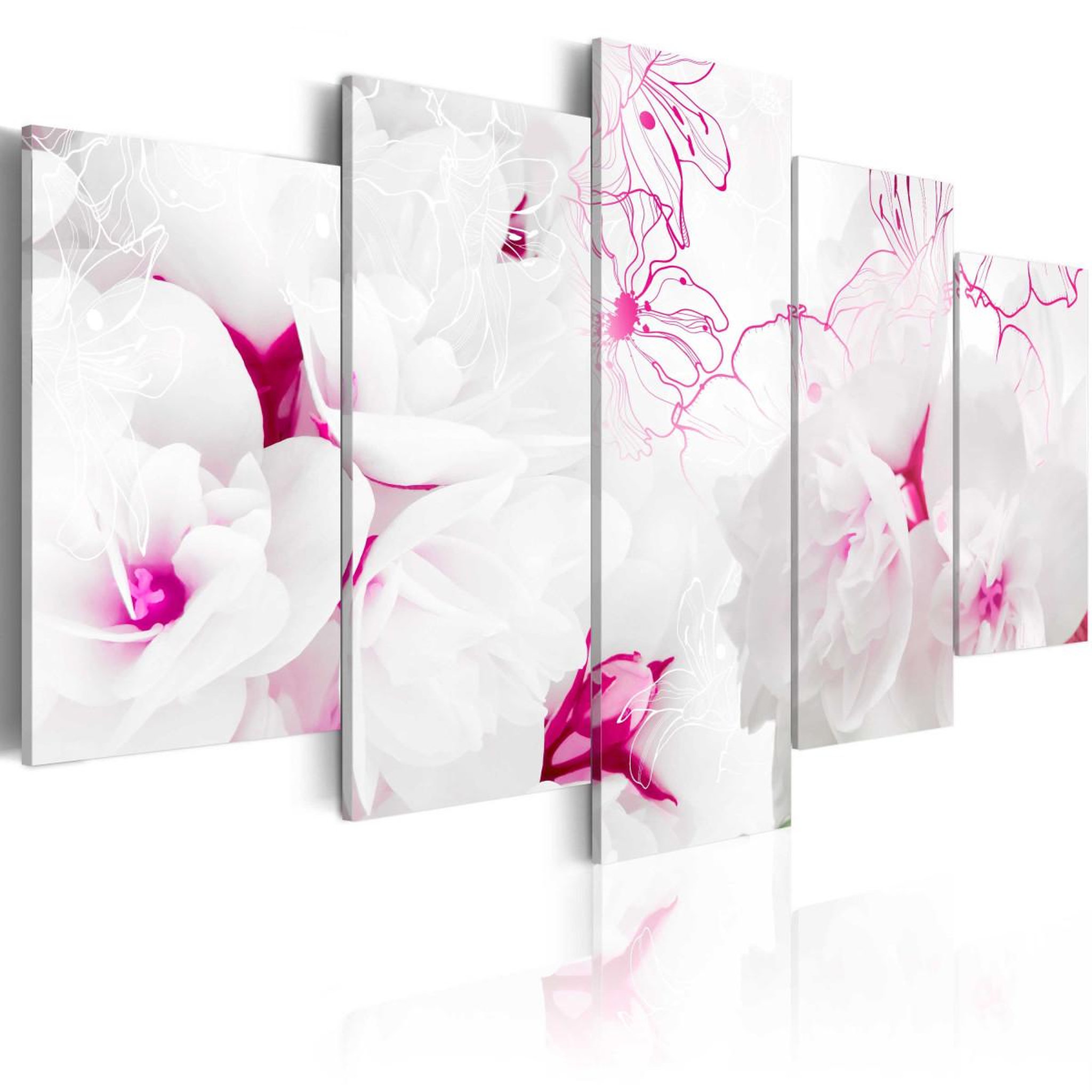 Paris Prix Tableau imprimé  pink gossamer. Coloris disponibles : Multicolore