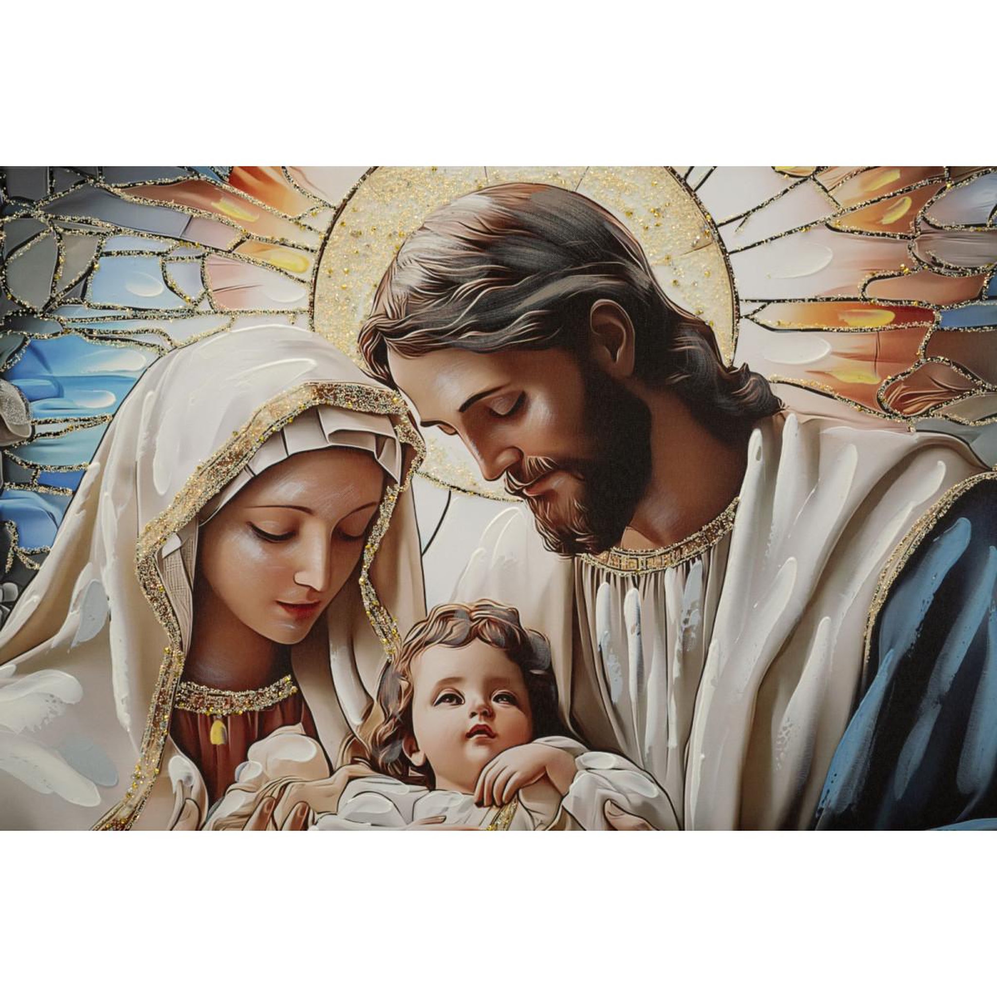 Voir la diapositive 3 : Paris Prix Tableau imprimé  nativity ii  102x72cm multicolore