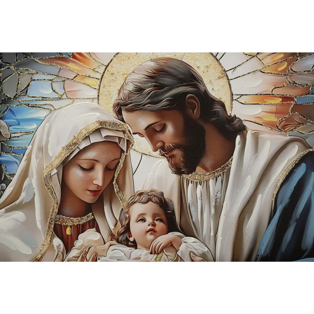 Paris Prix Tableau Imprimé  Nativity II  102x72cm Multicolore
