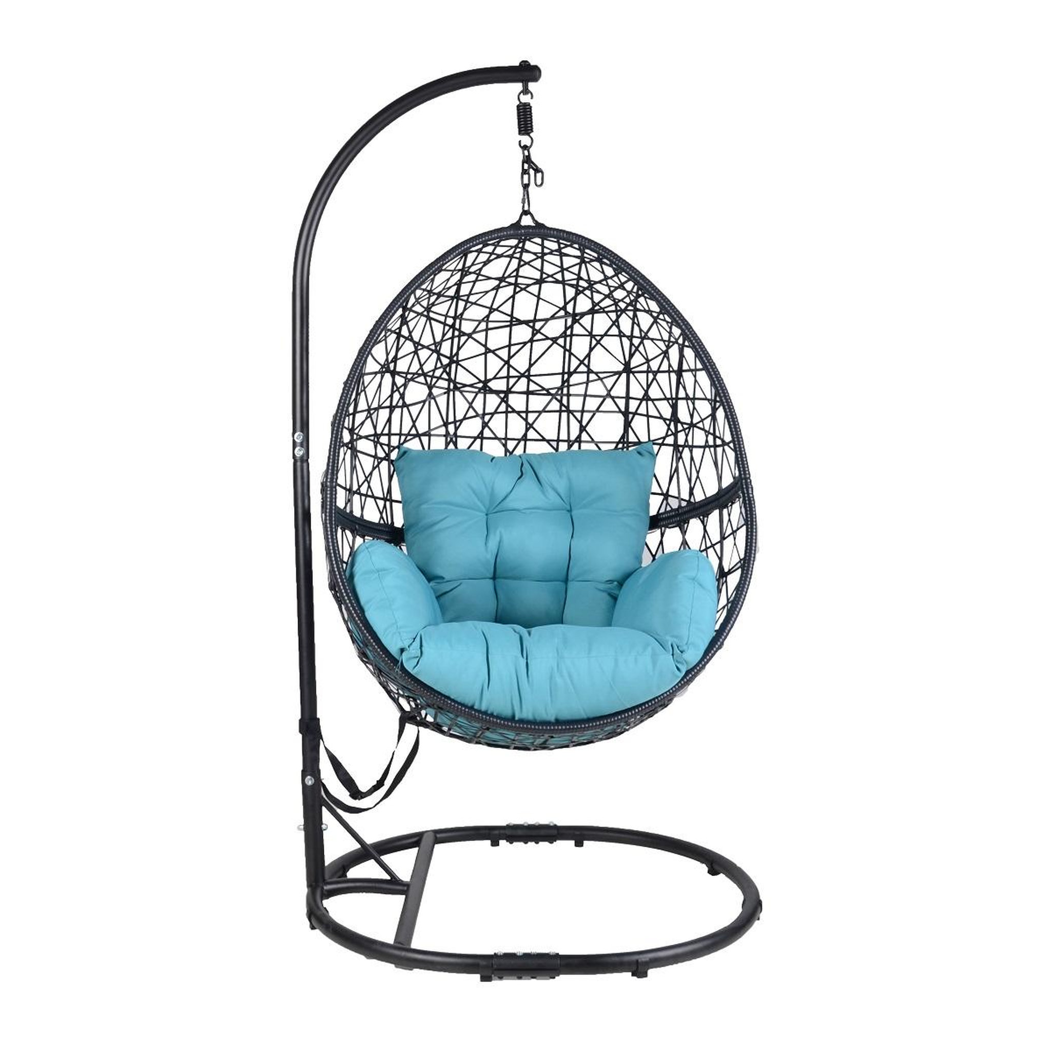 Voir la diapositive 2 : GARDENSTAR Fauteuil suspendu acier bleu COSY LINE