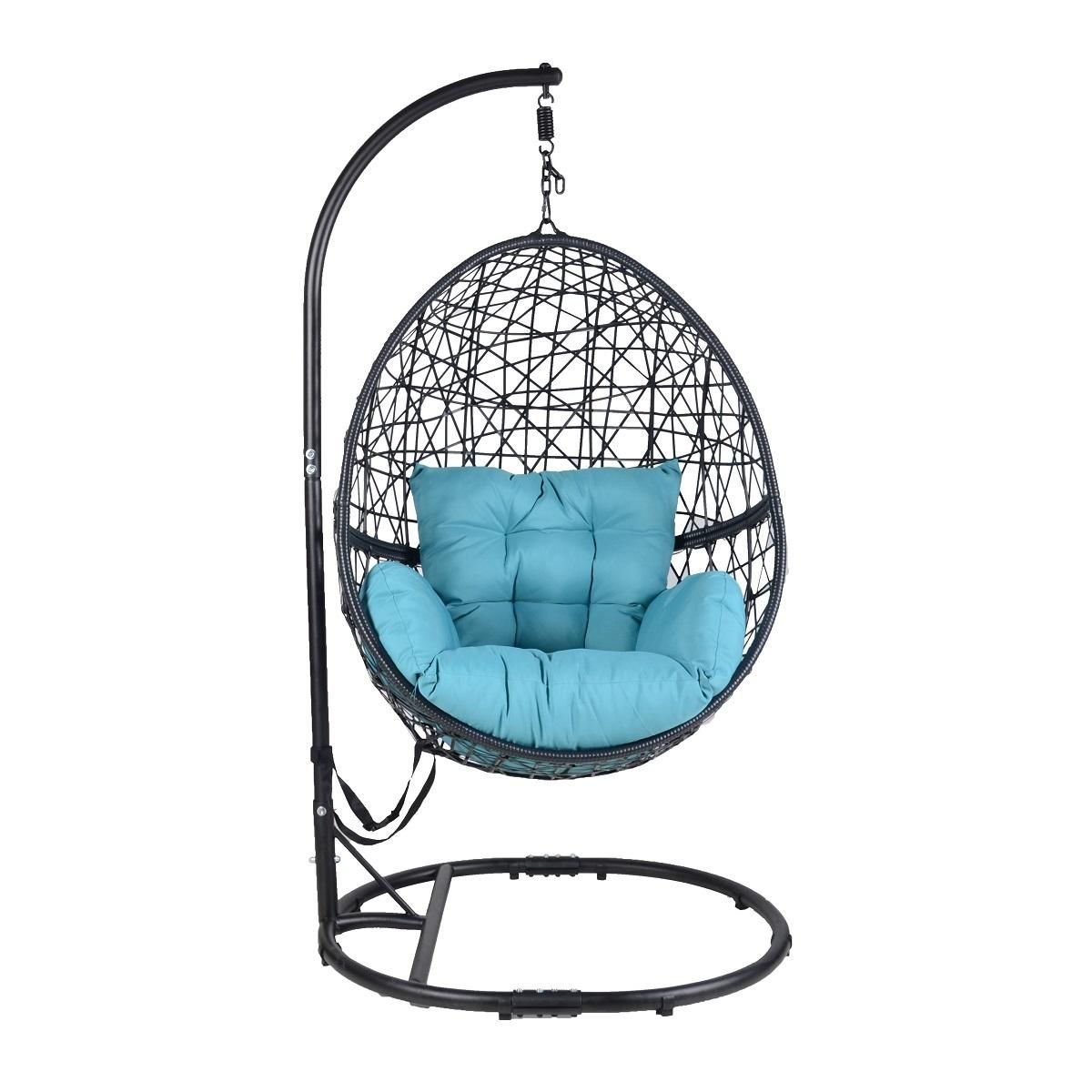 GARDENSTAR Fauteuil suspendu acier bleu COSY LINE