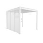 Voir la diapositive 1 : SWEEEK Pergola bioclimatique aluminium 3x3m V2 + 3 persiennes 100 cm Triomphe