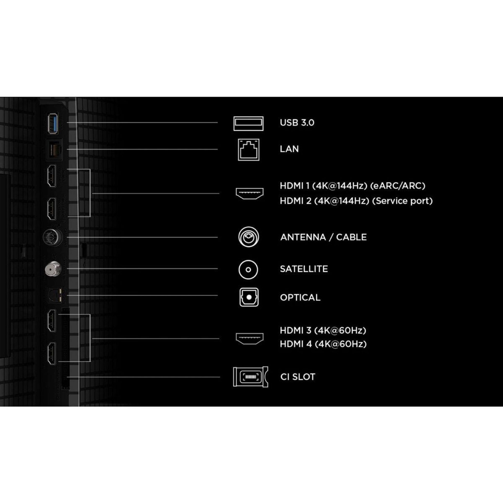 Voir la diapositive 5 : TCL Tv mini led 65p89l (2026) 65  (165 cm)