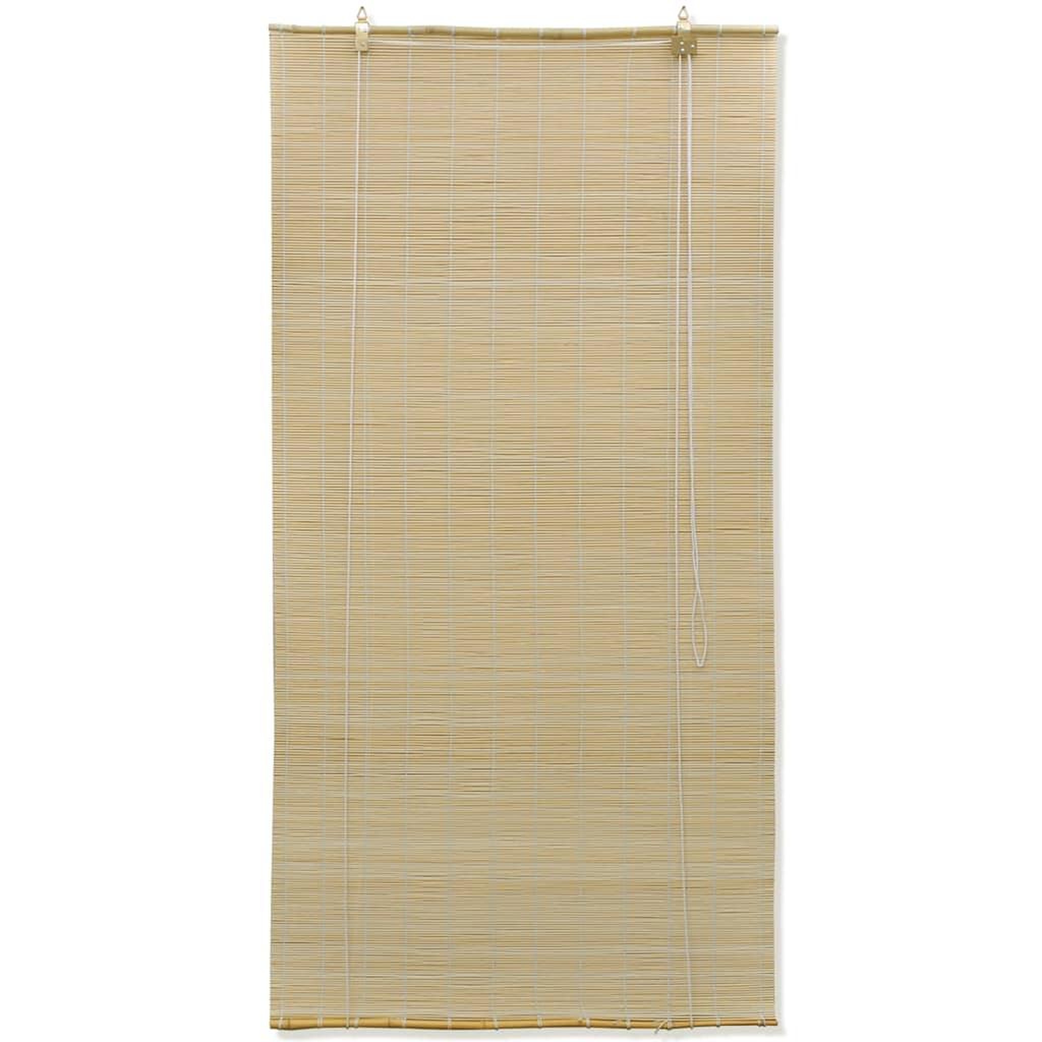 Voir la diapositive 2 : VIDAXL Store a rouleau bambou naturel 140x160 cm