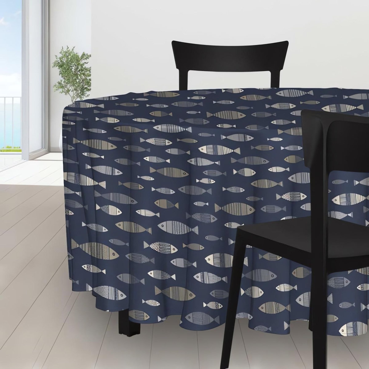 SOLEIL D'OCRE Nappe anti-tâches CADAQUES, par Soleil d'Ocre