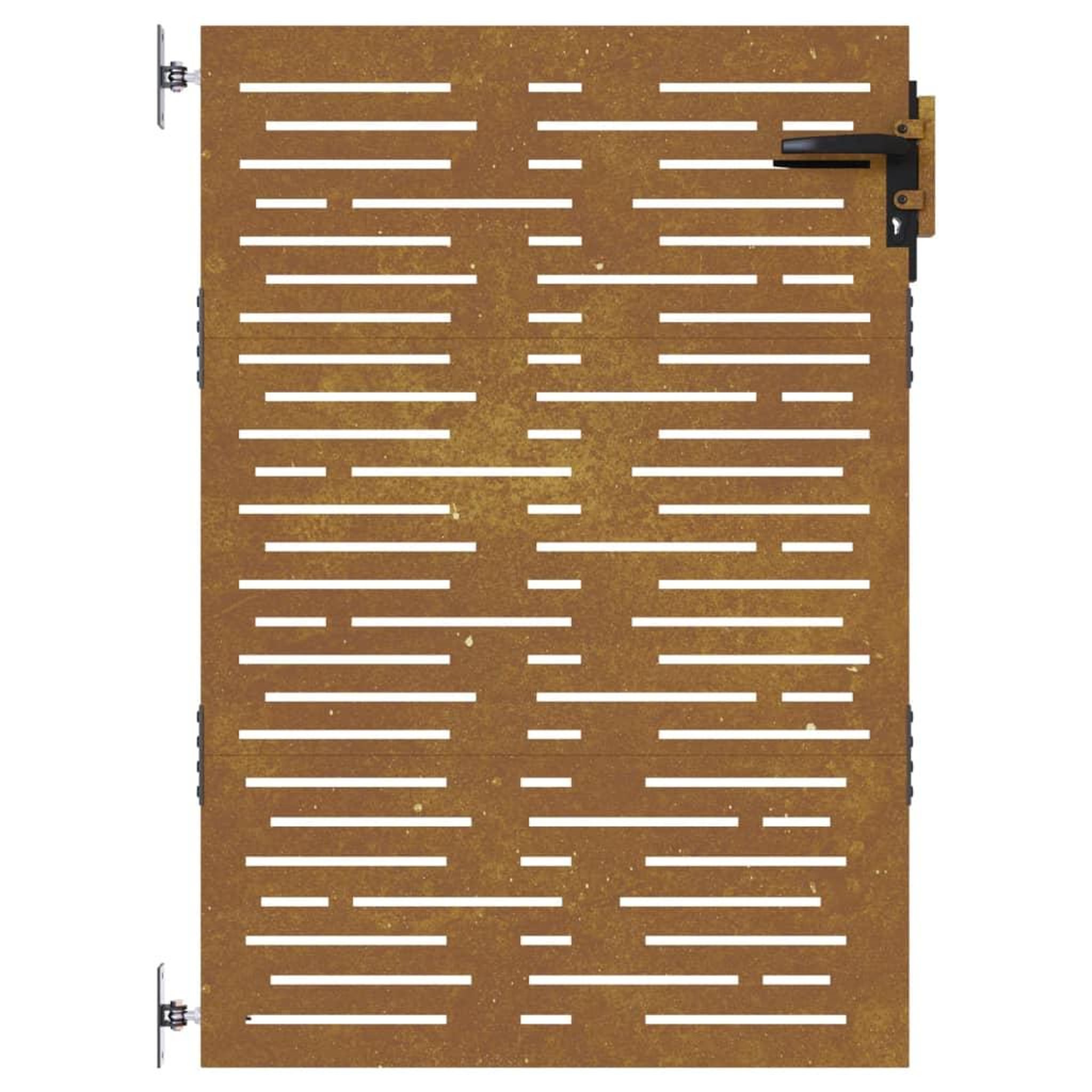 Voir la diapositive 4 : VIDAXL Portail de jardin 85x150 cm acier corten conception de carre