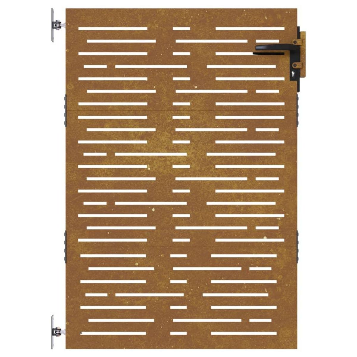 VIDAXL Portail de jardin 85x150 cm acier corten conception de carre