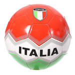 SPORTZONE Ballon de Football Blanc/Rouge Sport Zone Italie. Coloris disponibles : Blanc