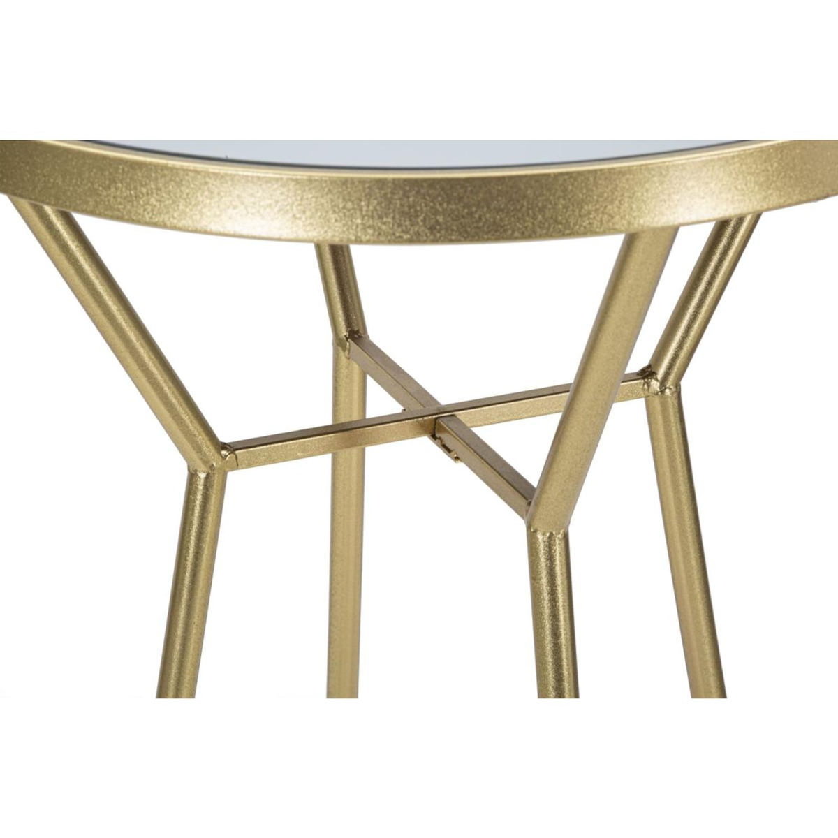 Paris Prix Table de Bar Miroir  Circle  105cm Or