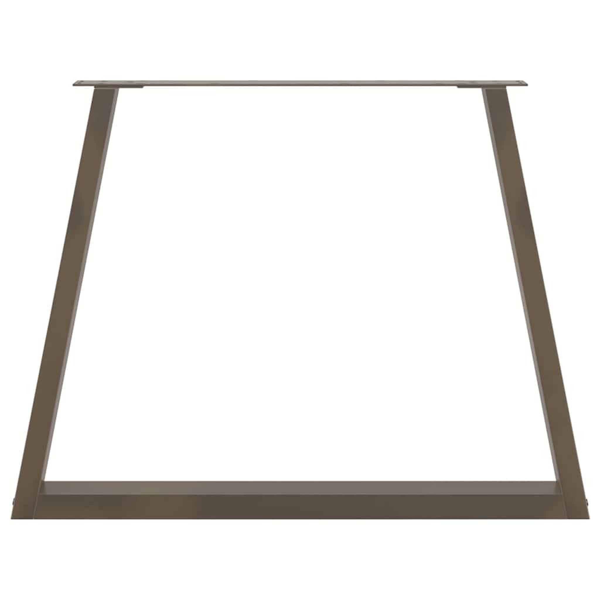 Voir la diapositive 5 : VIDAXL Pieds de table a manger forme de U 2 pcs 90x(72-73,3) cm acier
