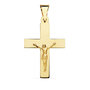 Voir la diapositive 1 : L'ATELIER D'AZUR Pendentif  - Médaille Christ sur la Croix Or 18 Carats 750 Jaune - Chaines Offertes