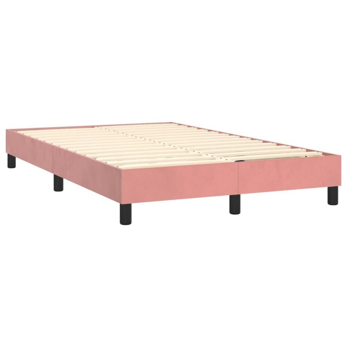 VIDAXL Cadre de lit sans matelas rose 120x200 cm velours