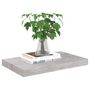 Voir la diapositive 3 : VIDAXL Etagere murale flottante gris beton 50x23x3,8 cm MDF