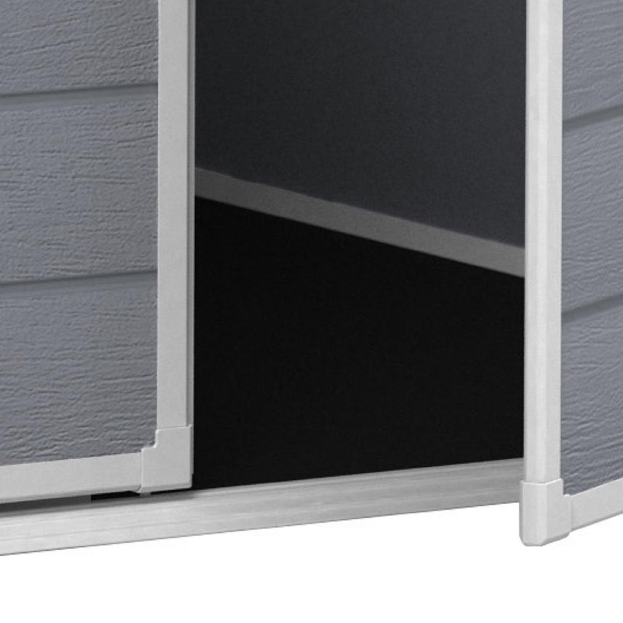 Voir la diapositive 3 : KETER Abri de jardin résine - Avec plancher - 2,04m² - PREMIUM 64