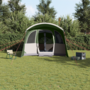 Voir la diapositive 4 : VIDAXL Tente familiale avec fenêtres tunnel verte pour 8 personnes, imperméable
