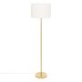 Voir la diapositive 1 : ATMOSPHERA Lampadaire droit en bouclette - H. 150 cm - Or
