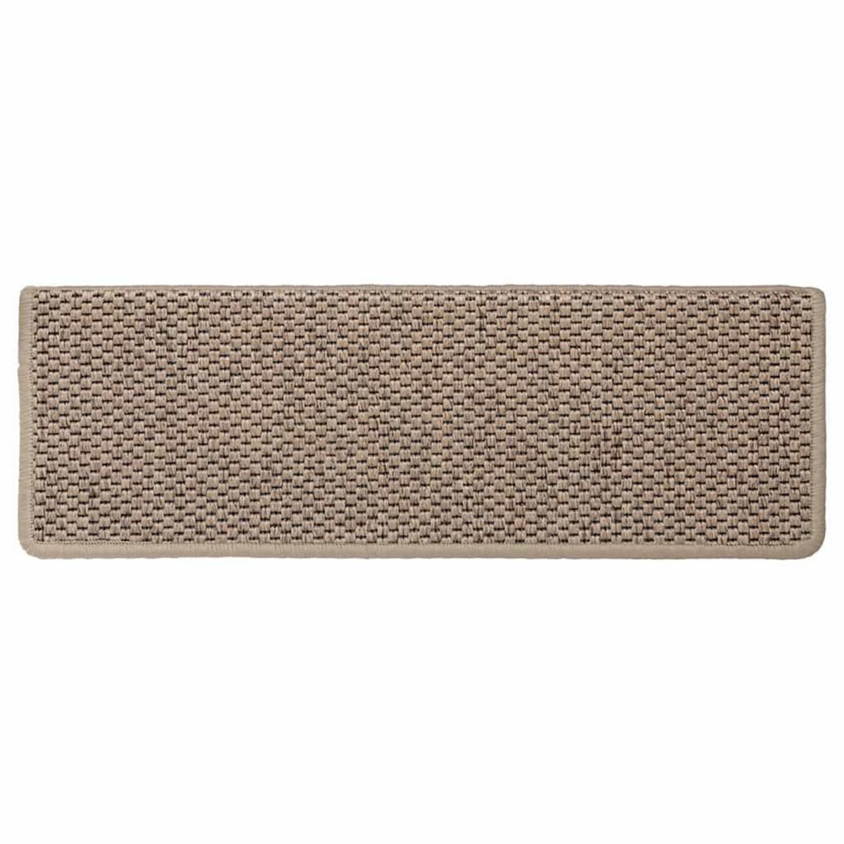 VIDAXL Tapis d'escalier autocollants 30 pcs 65x21x4 cm sable