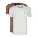 CALVIN KLEIN JEANS T shirt Blanc/ Homme Calvin Klein Jeans J30J320199. Coloris disponibles : Marron