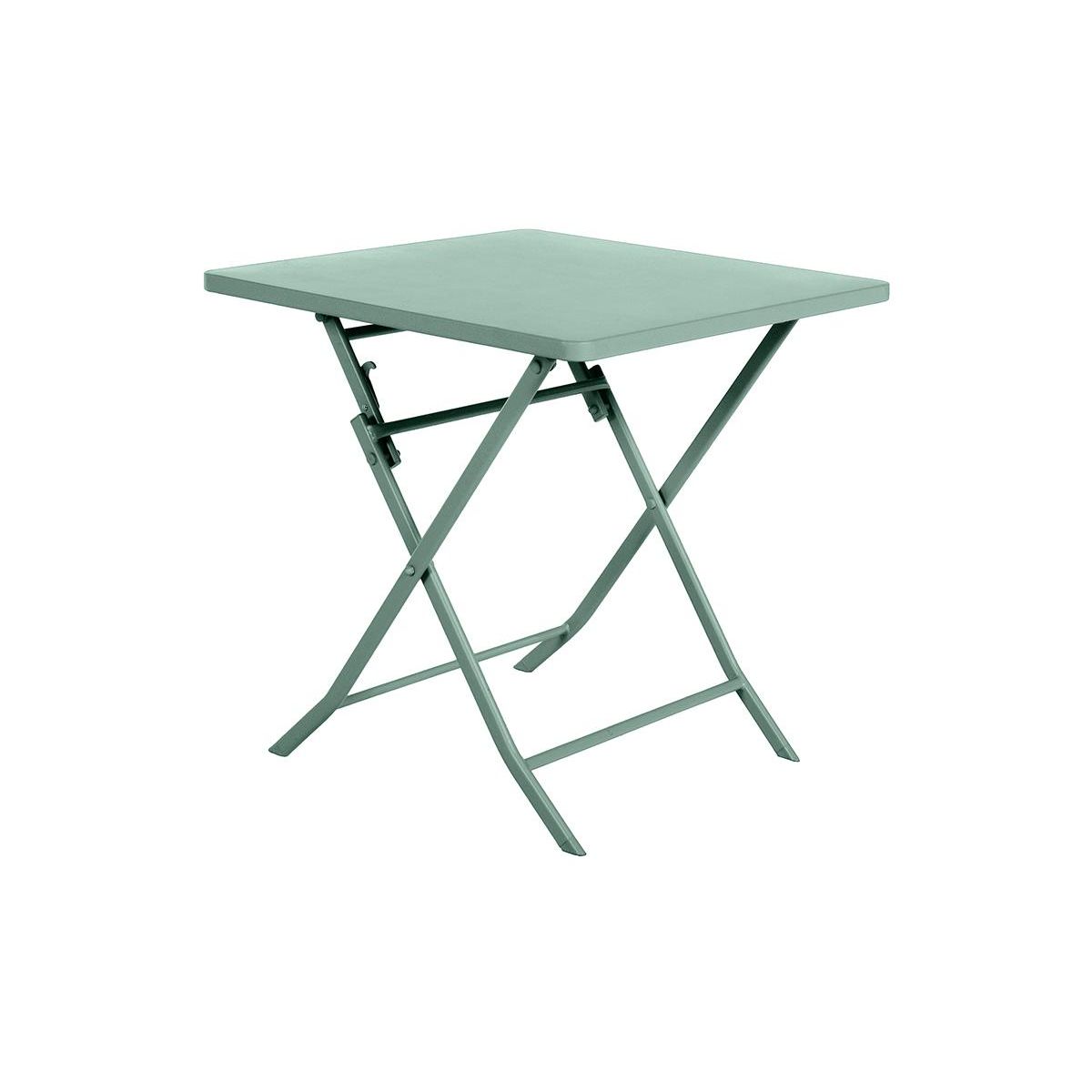 HESPERIDE Table de jardin carrée Greensboro 70 x 70 cm Olive - Hespéride
