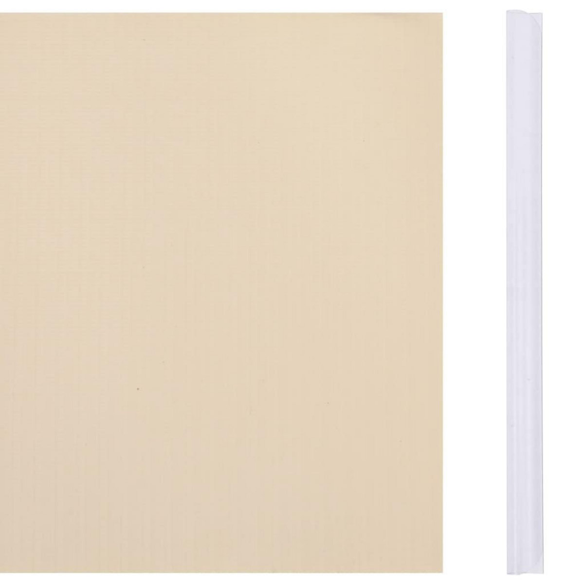 VIDAXL Ecrans d'intimite de jardin 4 pcs PVC 35x0,19 m Creme