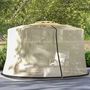 Voir la diapositive 2 : OUTSUNNY Moustiquaire cylindrique pour parasol 3 m diamètre avec fermeture éclair et lestage beige