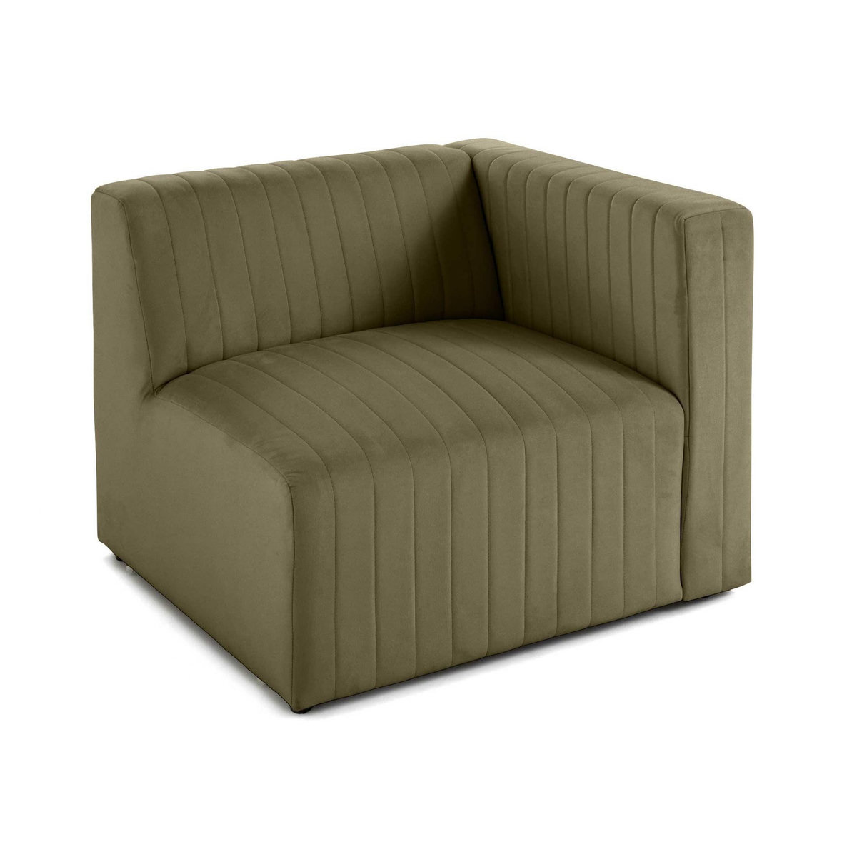 LISA DESIGN Nova - module d'assise droit - en velours