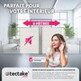 Voir la diapositive 5 : tectake Paravent rétractable double et extensible avec enrouleur