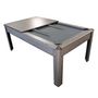Voir la diapositive 5 : PLAY4FUN Billard Américain HARMONY 6Ft - 206,5 x 116,5 x 80 cm avec accessoires et plateau dînatoire - Gris