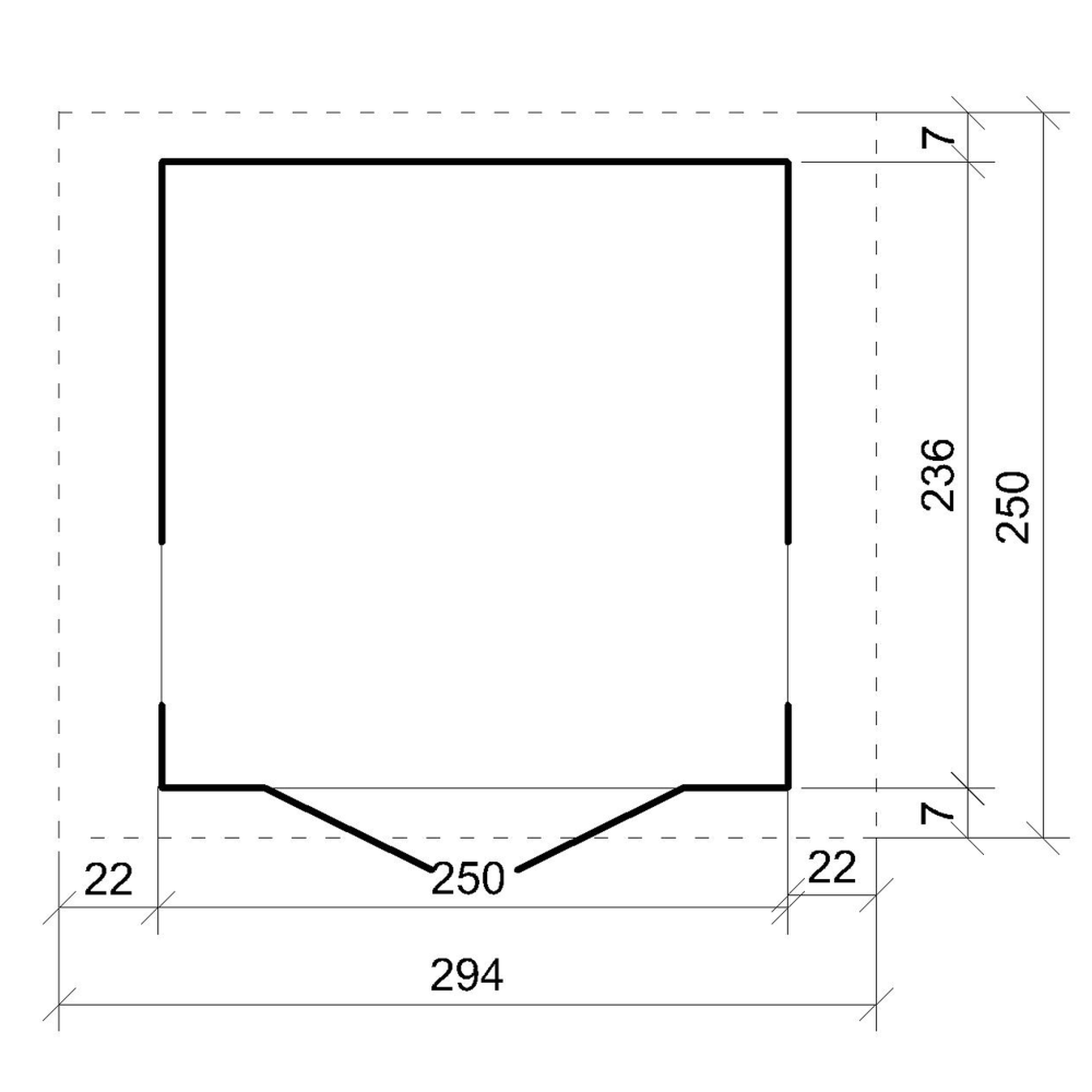 Voir la diapositive 5 : TIMBELA Abri de Jardin Qualité Premium 5,9m² H252x250x294 cm Avec un sol et des bardeaux bitumineux M913A