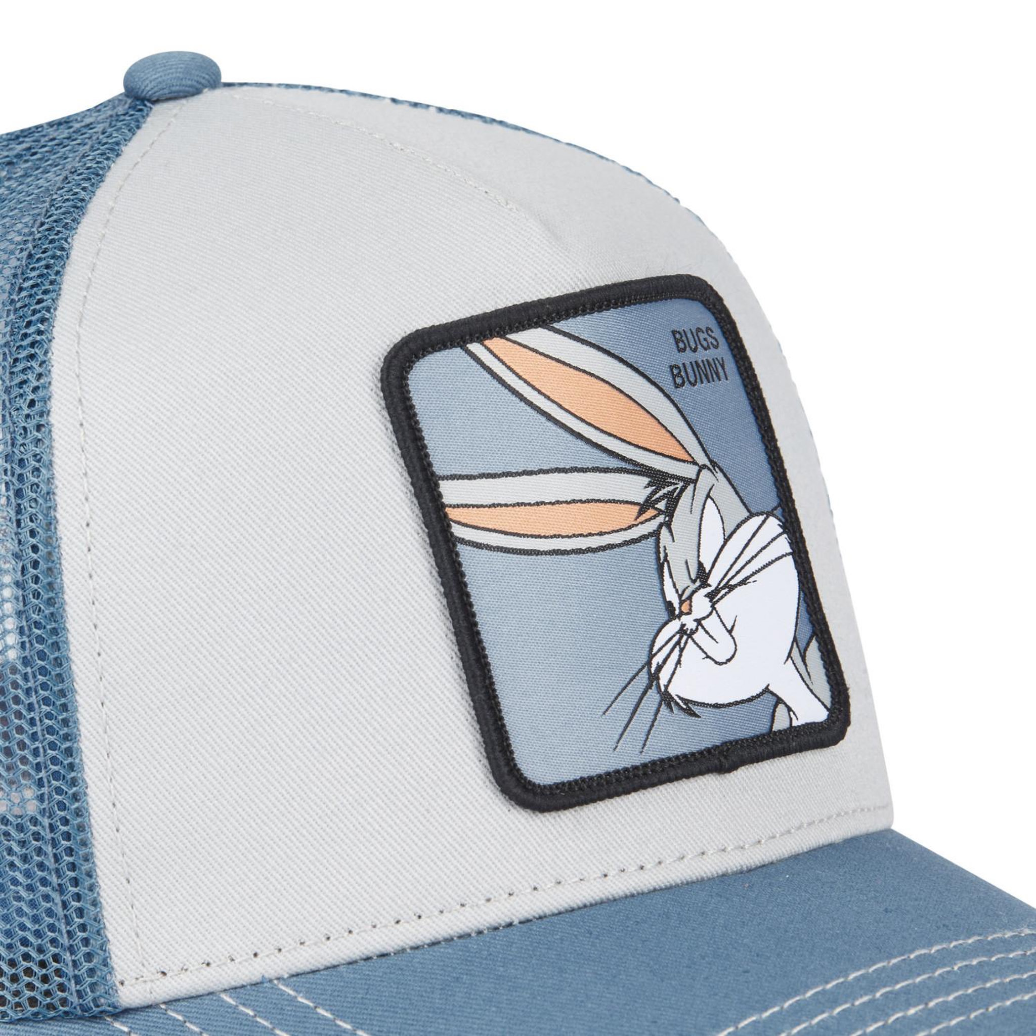 Voir la diapositive 3 : CAPSLAB Casquette trucker avec filet et patch looney tunes bugs bunny 2