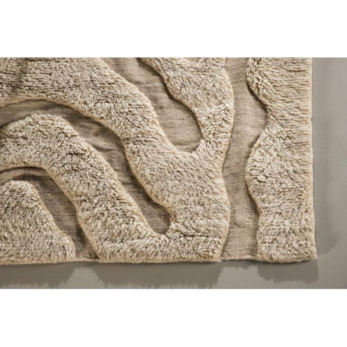 Paris Prix Tapis Déco en Laine  Trondheim x Josefin  400x402cm Beige