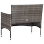 Voir la diapositive 5 : VIDAXL Salon de jardin 4 pcs avec coussins resine tressee gris