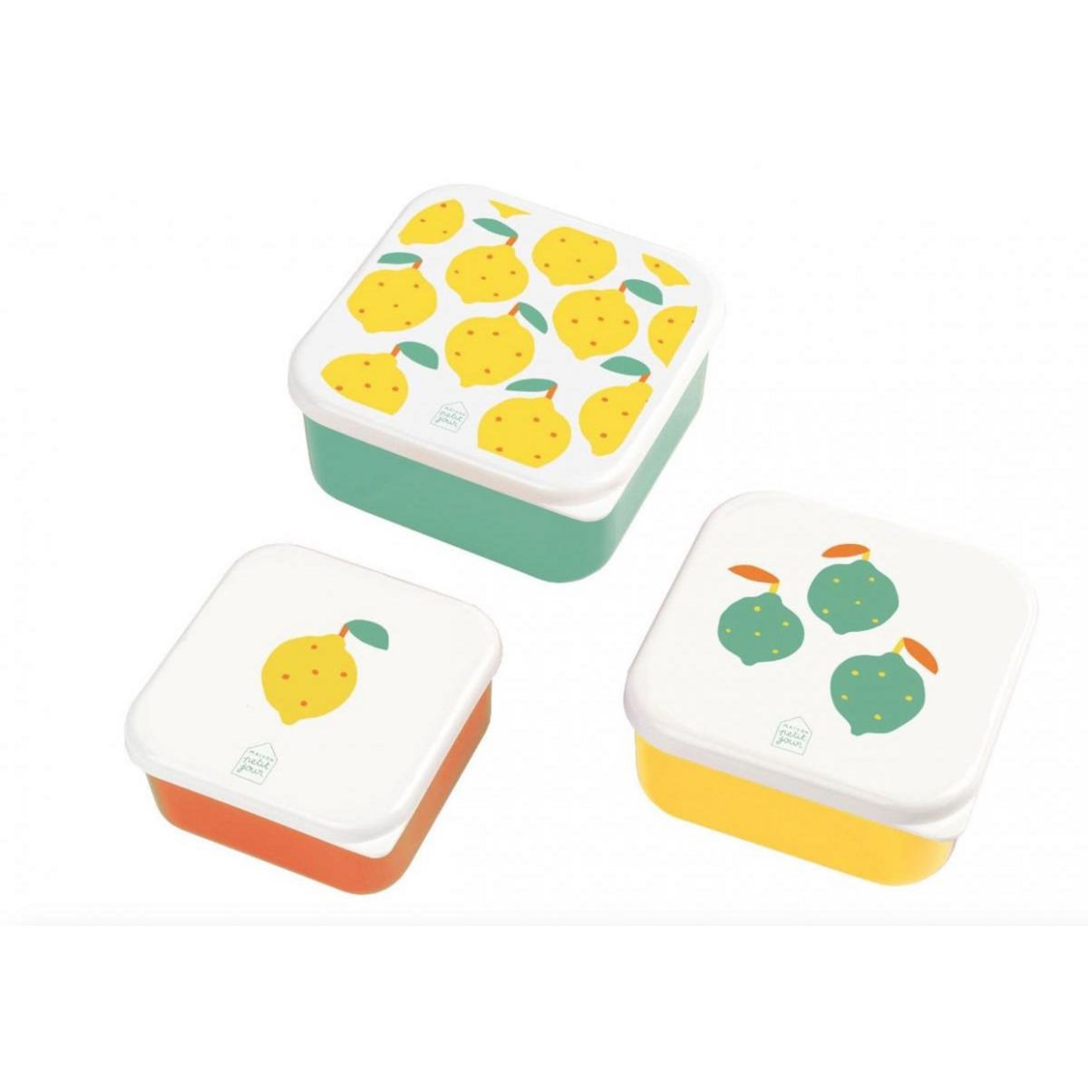 Petit Jour Set de 3 lunch box - Les citrons