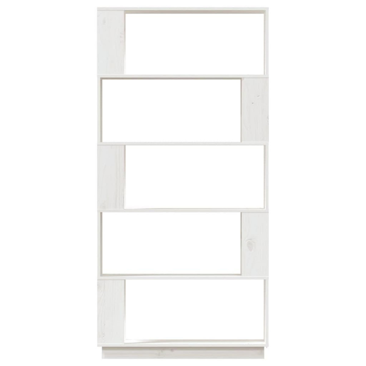 VIDAXL Bibliotheque/Separateur de piece Blanc 80x25x163,5cm Pin massif