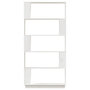 Voir la diapositive 3 : VIDAXL Bibliotheque/Separateur de piece Blanc 80x25x163,5cm Pin massif