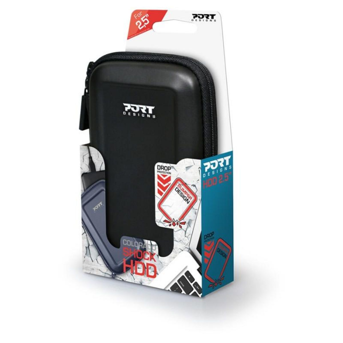 PORT DESIGNS Accessoire pour disque dur Port Designs Etui disque dur PORT noir