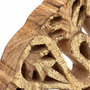 Voir la diapositive 2 : ATMOSPHERA Objet Déco en Bois  Lary  34cm Beige